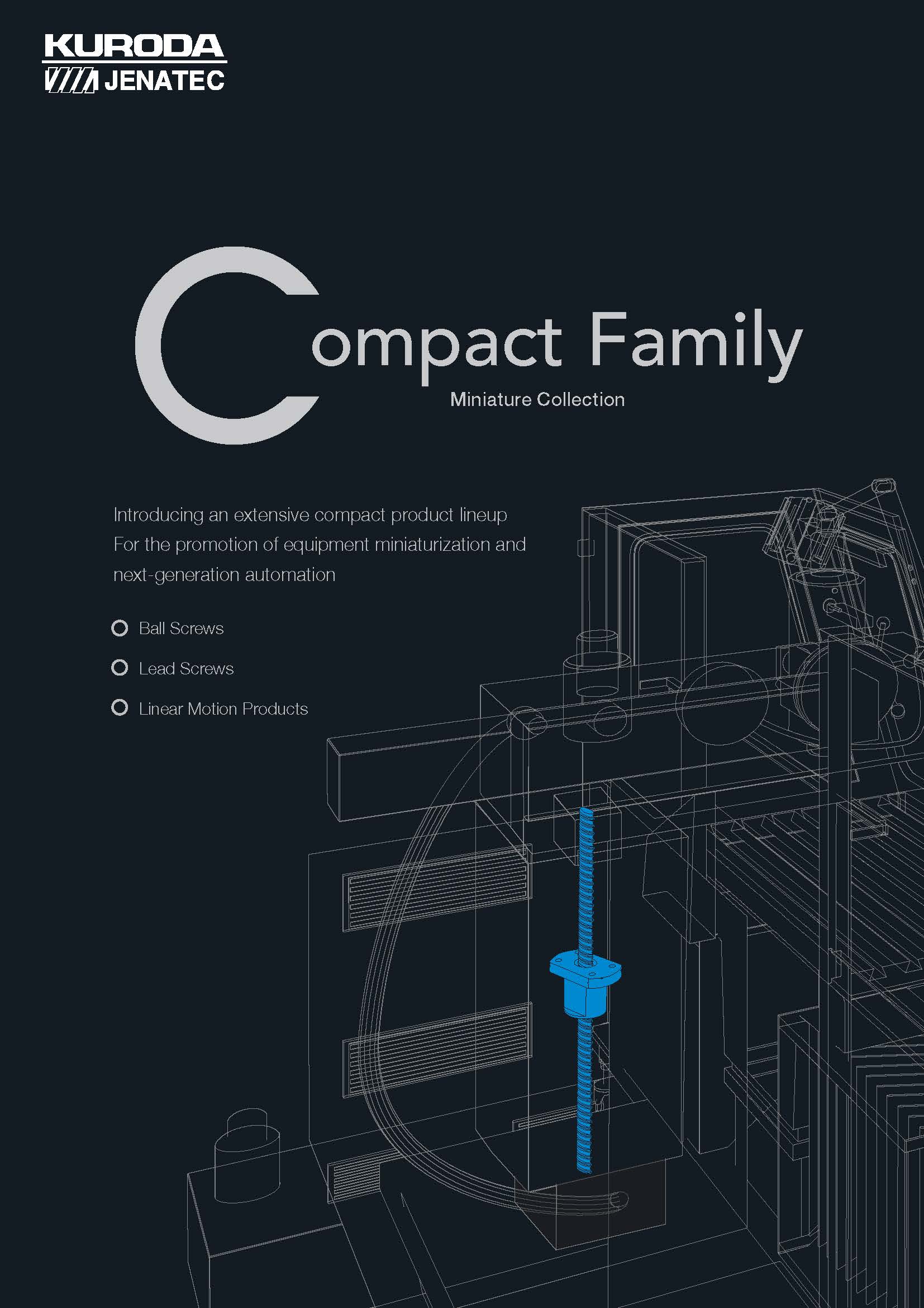 Compact Family KURODA Miniature Ball Screws