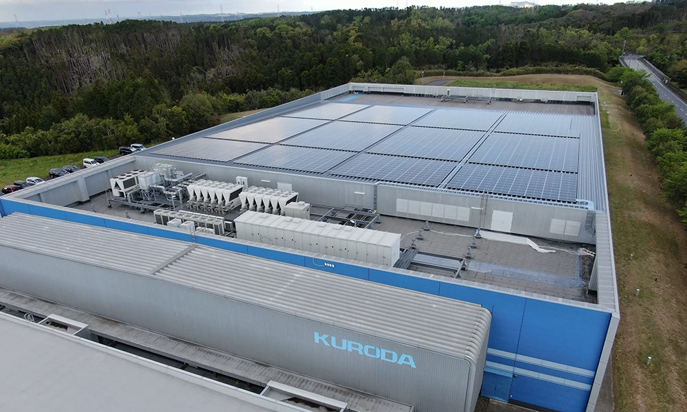 かずさアカデミア工場の太陽光発電システムの画像